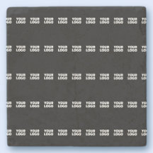 Su logotipo | Patrón de bandas inclinadas horizont