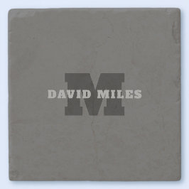 Posavasos De Piedra Su nombre o nombre comercial | Gris Masculino Mode