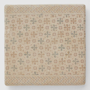 Posavasos De Piedra Suelo De Azulejos Mosaico De La Asera Cuadrada De