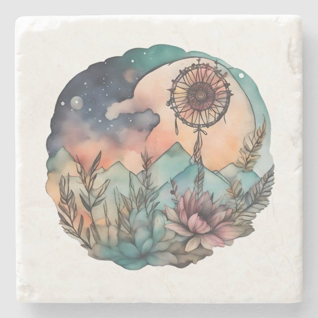 Posavasos De Piedra Sueños celestes (Anverso)