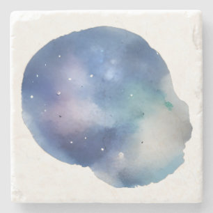 Posavasos De Piedra Sueños celestes: Una exploración acuarela