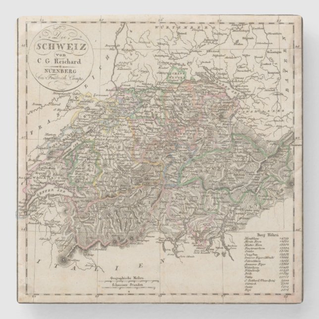 Posavasos De Piedra Suiza (Anverso)