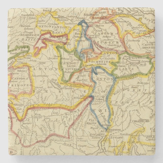 Posavasos De Piedra Suiza 21 (Anverso)