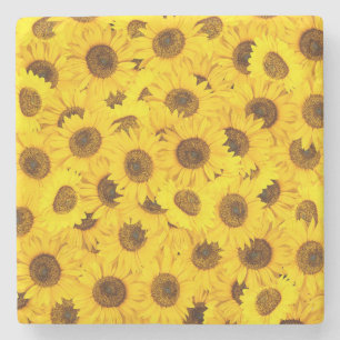 Posavasos De Piedra Sunflower