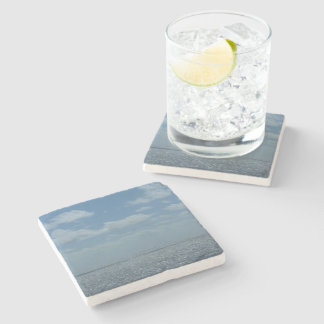 Posavasos De Piedra Sunny Caribbean Sea Blue Ocean