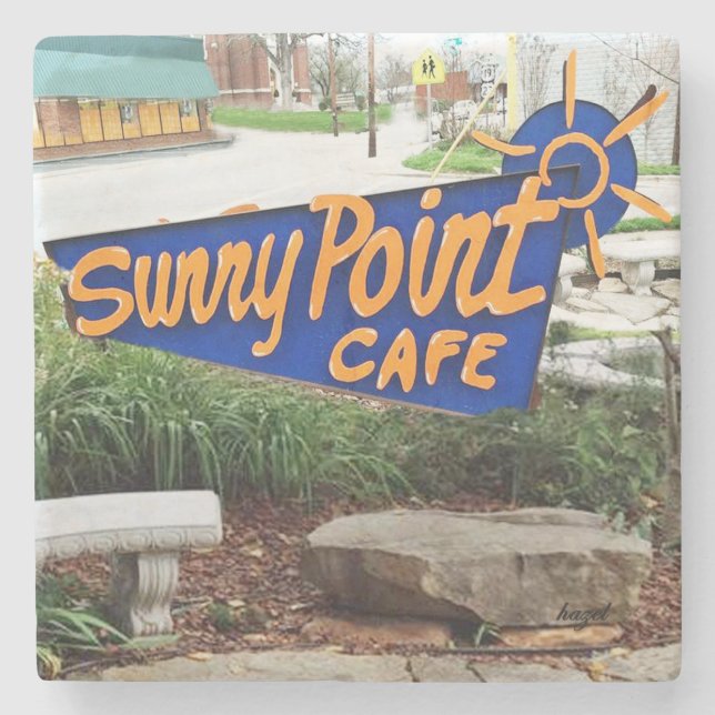 Posavasos De Piedra Sunny Point, Asheville, Sunny Point Coaster, (Anverso)