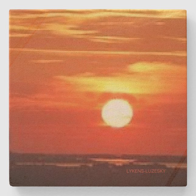 Posavasos De Piedra Sunrise (Anverso)