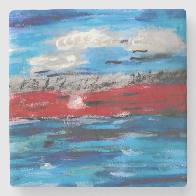 Posavasos De Piedra Sunset (Anverso)