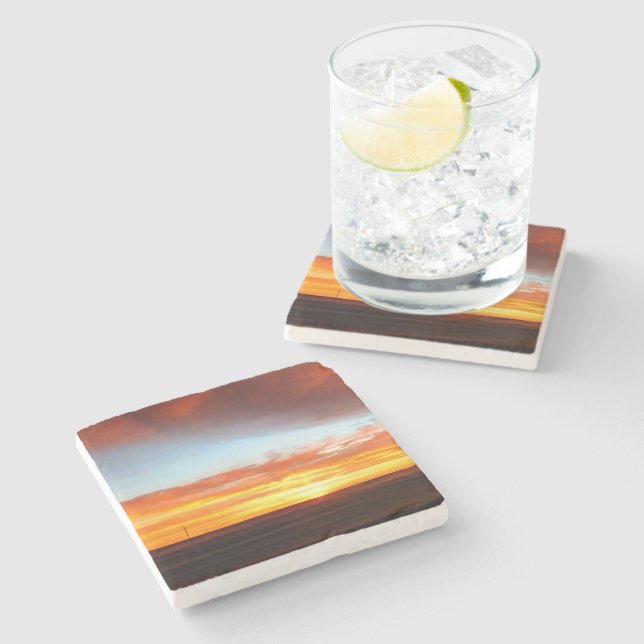 Posavasos De Piedra Sunset 3 (Lateral)