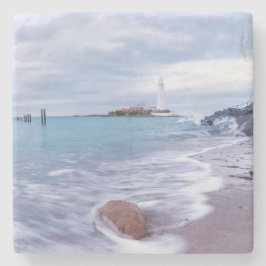 Posavasos De Piedra Sunset mágico de playa