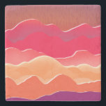 Posavasos De Piedra Sunset Peaks Moderno Paper Collage Art<br><div class="desc">Traiga la calidez de un cielo de oro-hora a su espacio con este audaz y vibrante paisaje de puesta de sol estilo corte de papel. Capas de rojo intenso, violeta profunda, amarillo dorado y blanco suave forman una moderna silueta montañosa, irradiando calor y energía atrevida. Perfecto para los amantes del...</div>