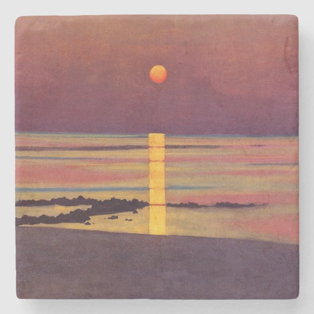 Posavasos De Piedra Sunset (por Félix Vallotton) (Anverso)