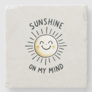 Posavasos De Piedra Sunshine En Mi Mente