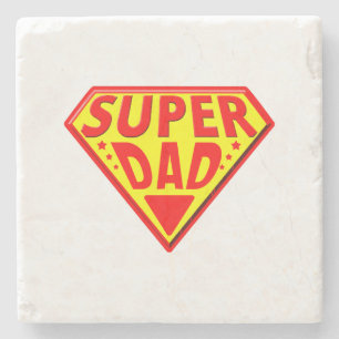 Posavasos De Piedra Super Papá - Feliz Día del Padre