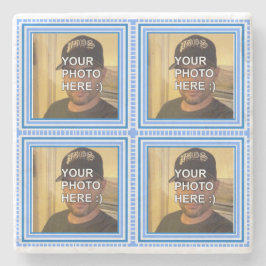 Posavasos De Piedra Sus fotos familiares personalizadas