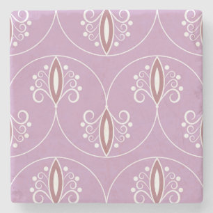 Posavasos De Piedra Swirling Elegance: Geométrica de época