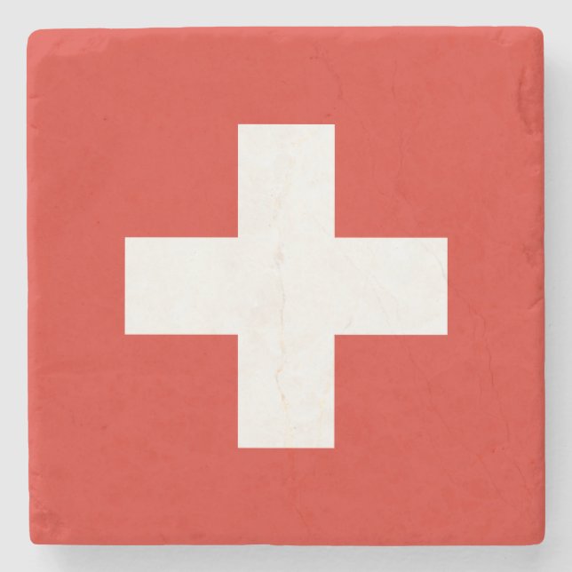 Posavasos De Piedra Switzerland Flag (Anverso)