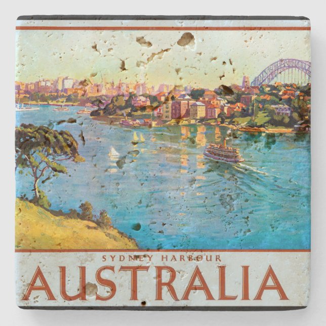 Posavasos De Piedra Sydney Harbour Australia (Anverso)