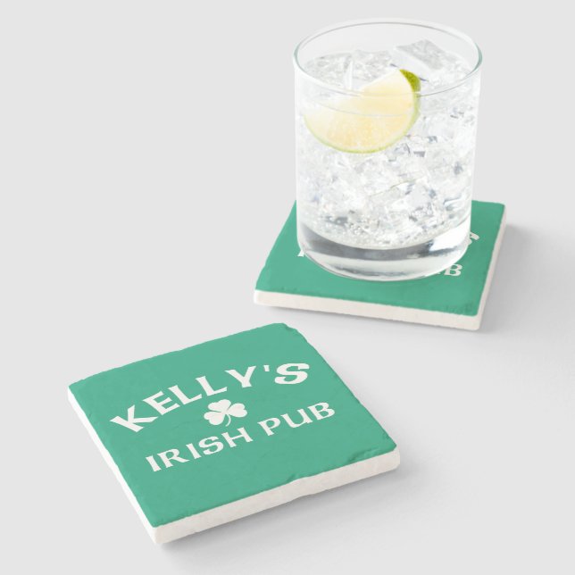 Posavasos De Piedra Taberna Irlandesa de Kelly (Lateral)