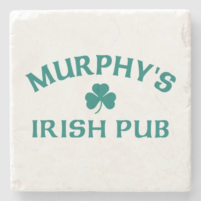 Posavasos De Piedra Taberna Irlandesa de Murphy (Anverso)