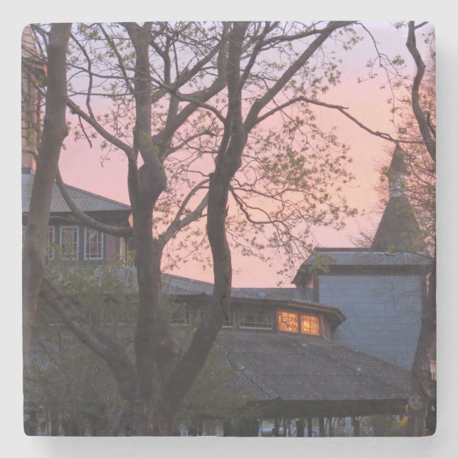 Posavasos De Piedra Tabernáculo e Iglesia Amanecer - Viñedo de Martha (Anverso)