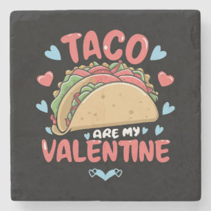 Posavasos De Piedra Taco-san Valentín