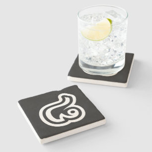Posavasos De Piedra Tailandia Número 8 / Ocho / ๘ (Bad/Paet) Tailandés