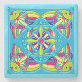 Posavasos De Piedra Talavera Fish