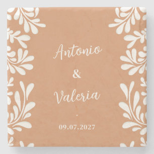 Posavasos De Piedra Talavera Personalizado Bodas Mexicanas Baldosas de