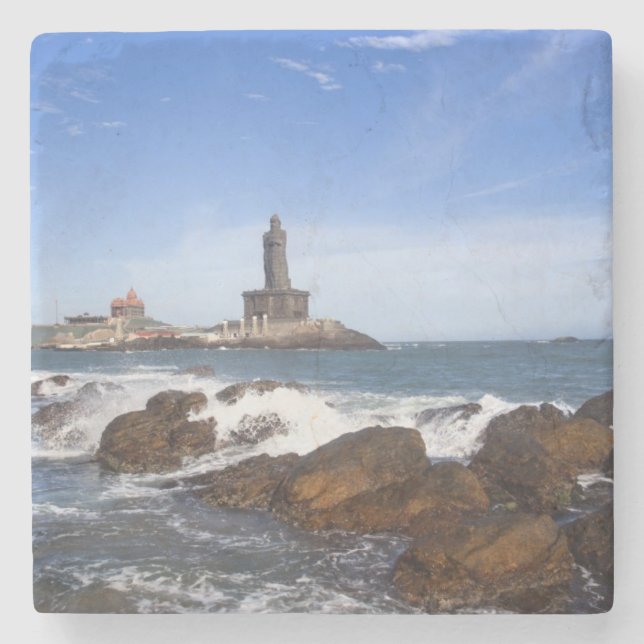 Posavasos De Piedra Tamil Nadu de la estatua el | de Thiruvalluvar del (Anverso)