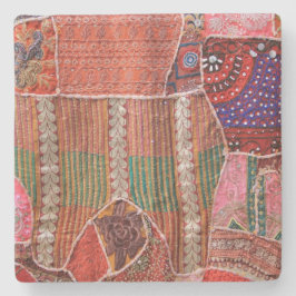 Posavasos De Piedra Tapiz colorido en la montaña rusa