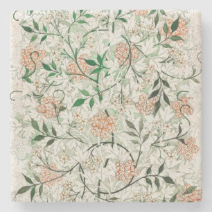 Posavasos De Piedra Tapiz Floral Arte Floral Vintage Art Nouveau