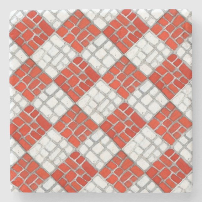 Posavasos De Piedra TAPÓN DE LÁMPARA DE Mármol DE ROJO (Anverso)