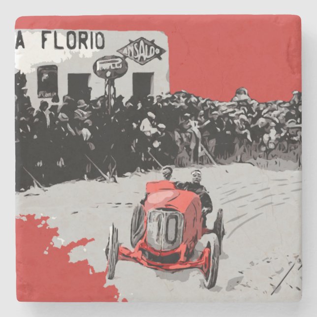 POSAVASOS DE PIEDRA TARGA FLORIO RACE (Anverso)