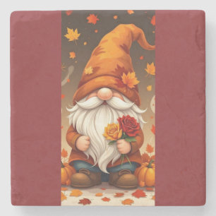 Posavasos De Piedra tarjeta de felicitaciones de halloween y otoño