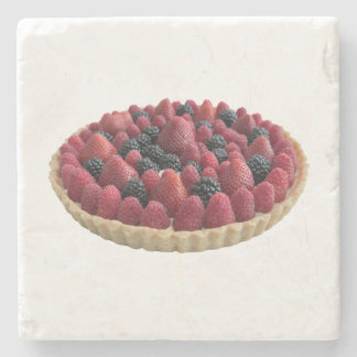 Posavasos De Piedra Tarta De Bayas Sobre Piedra