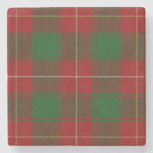 Posavasos De Piedra Tartan Clan MacFie de la Antigua Taberna Escocesa
