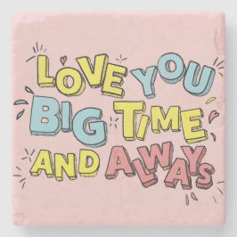 Posavasos De Piedra Te Amas Mucho Tiempo Y Siempre Diciendo La Pascua