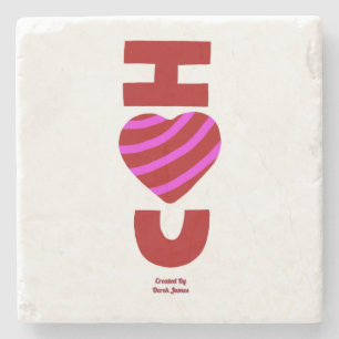 Posavasos De Piedra Te Amo La Montaña De Piedra