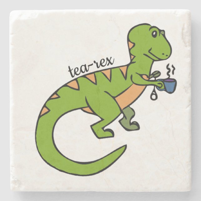 Posavasos De Piedra Tea-Rex (Anverso)