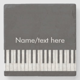 Posavasos De Piedra Teclado adaptable de la pizarra