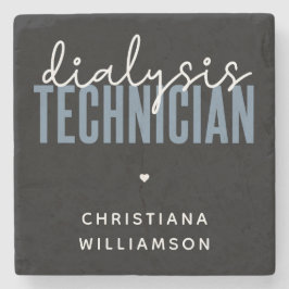 Posavasos De Piedra Técnico de diálisis personalizado | Regalos tecnol