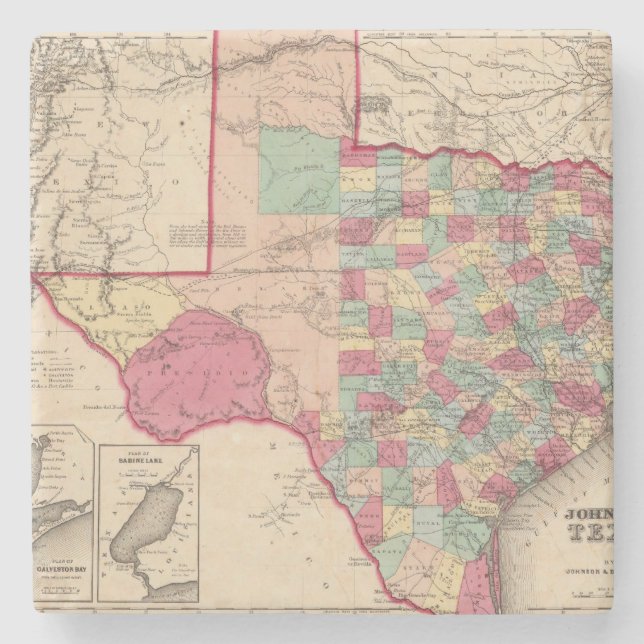 Posavasos De Piedra Tejas 10 (Anverso)