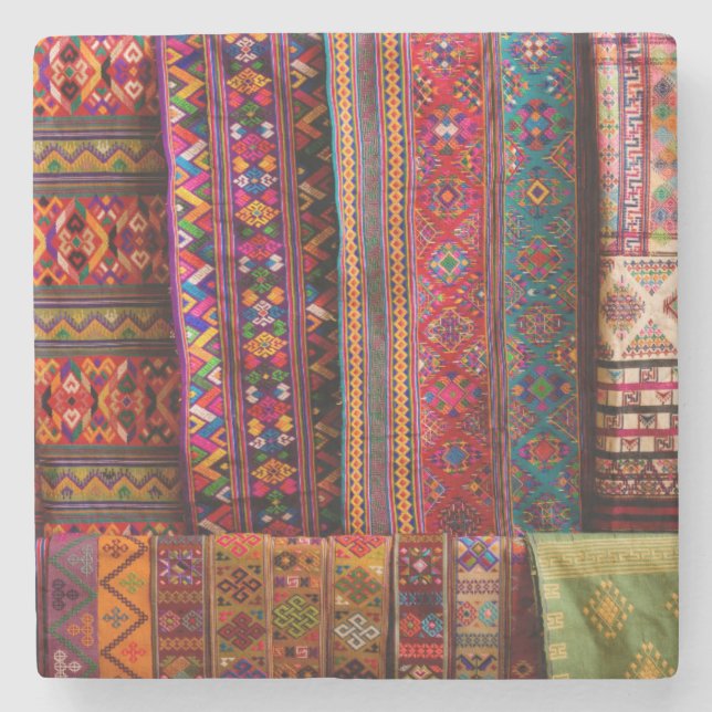 Posavasos De Piedra Tejidos butaneses en venta (Anverso)