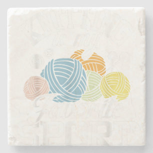 Posavasos De Piedra Tejiendo Porque El Asesinato Está Equivocado