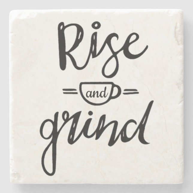 Posavasos De Piedra Tema del café (Anverso)