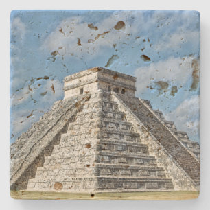 Posavasos De Piedra Templo de Kukulcán, Pirámide, Chichen Itza, México