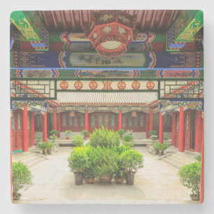 Posavasos De Piedra Templo del Ganso Salvaje Pequeño, China