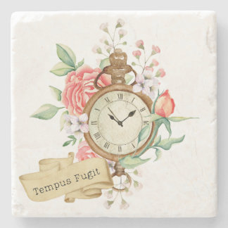 Posavasos De Piedra Tempus Fugit