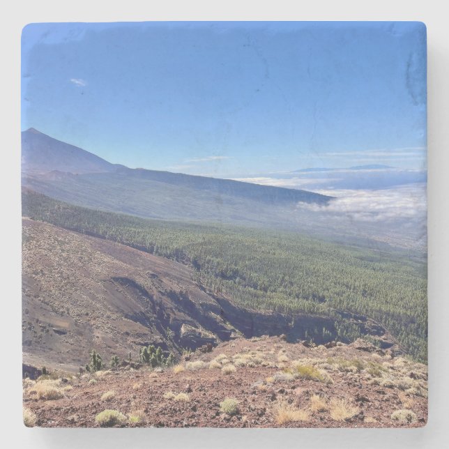 Posavasos De Piedra Tenerife view (Anverso)